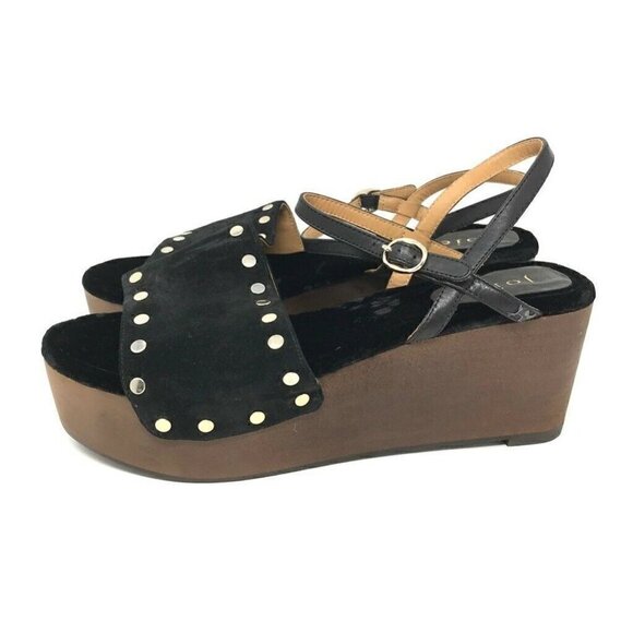 Joie Galla Sandals Black Studded Platform 9.5 NEW - Picture 3 of 9